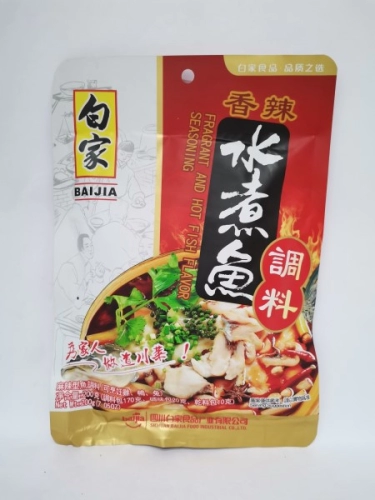 BAIJIA Fragrant & Hot Fish Flavour Seasoning 200g 白家 香辣水煮鱼调料