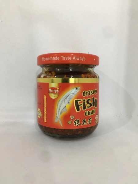 Heng's Crispy Fish Chili 180g 香脆银鱼香  Sambal Ikan Ranggup