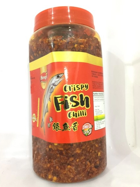 Heng's Crispy Fish Chili 1kg 香脆银鱼香 Sambal Ikan Ranggup