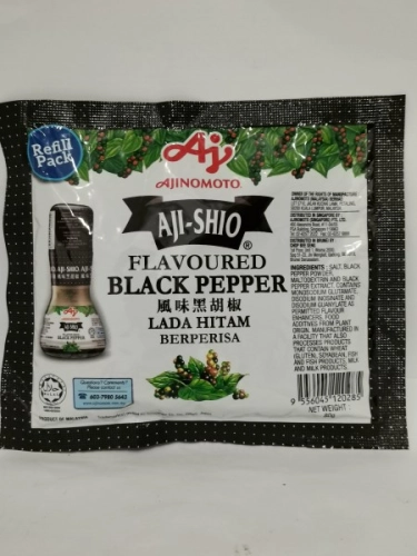 AJINOMOTO AJI-SHIO Flavoured Black Pepper 80g 风味黑胡椒 Lada Hitam Berperisa