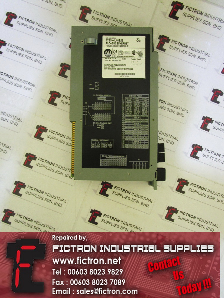 1785-L40E E 1785L40EE ALLEN BRADLEY PLC-5 40 Ethernet Processor Module Supply Repair Malaysia Singapore Indonesia USA Thailand