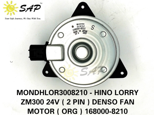 MONDHLOR3008210 - HINO LORRY ZM300 24V ( 2 PIN ) DENSO FAN MOTOR ( ORG ) 168000-8210