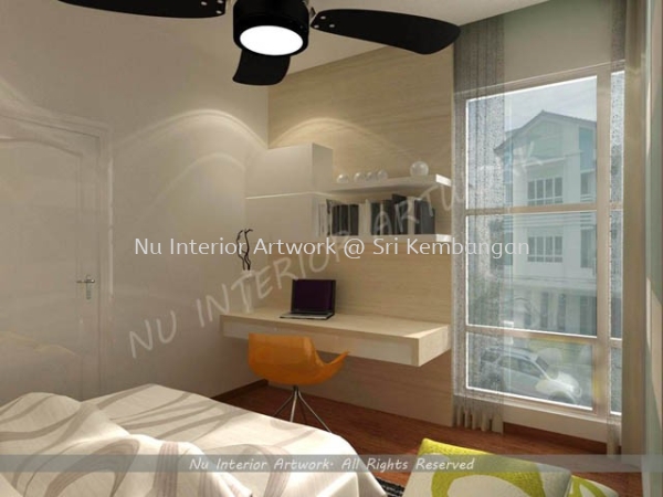 Study Room Study Room Design Selangor, Malaysia, Kuala Lumpur (KL), Seri Kembangan Services | NU Interior Art Work