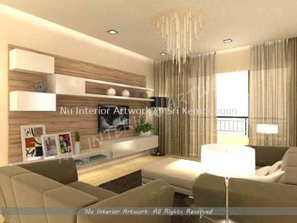 Living Room Living Room Design Selangor, Malaysia, Kuala Lumpur (KL), Seri Kembangan Services | NU Interior Art Work