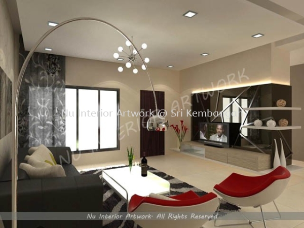 Living Room Living Room Design Selangor, Malaysia, Kuala Lumpur (KL), Seri Kembangan Services | NU Interior Art Work