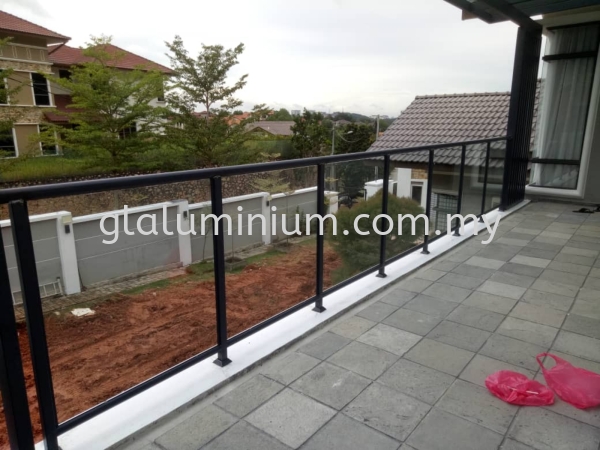 grill + 10 mm tempered  fencing 12mm tempered Selangor, Malaysia, Kuala Lumpur (KL), Cheras Supplier, Installation, Supply, Supplies | GL GLASS & ALUMINIUM TRADING