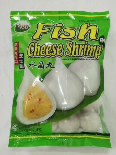 Figo Fish Cheese Shrimp 500g 芝士虾水晶丸 Bebola Ikan Berinti Keju Udang