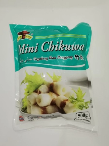 MUSHROOM Mini Chikuwa 500g 竹轮 Gegulung Ikan Panggang 