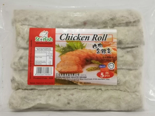 JJ STARFISH Chicken Roll 5's 江记 鸡肉金银条 JJ STARFISH Gegulung Ayam