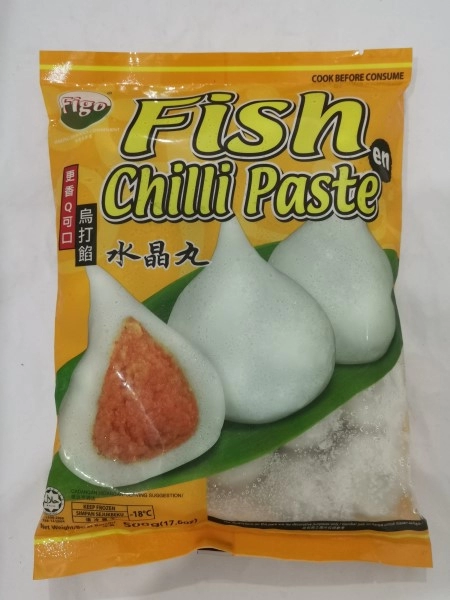 Figo Fish Chili Paste 500g 乌打馅水晶丸 Bebola Ikan Otah Cili