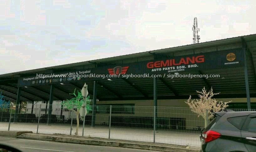 Gemilang Auto Parts Sdn Bhd 3d Box Up Led Conceal Frontlit Lettering Signboard Signane At Kajang