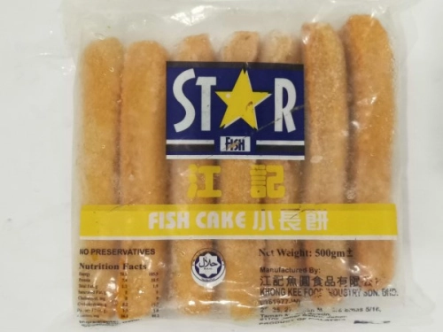 JJ STAR Fish Cake 500g+- 江记 小长饼