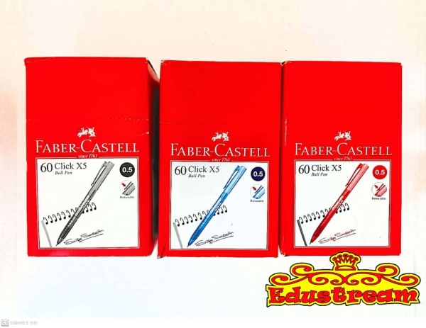 FABER CASTELL CLICK BALL PEN X5 0.5MM / X7 0.7MM (BOX) Writing & Correction Stationery & Craft Johor Bahru (JB), Malaysia Supplier, Suppliers, Supply, Supplies | Edustream Sdn Bhd