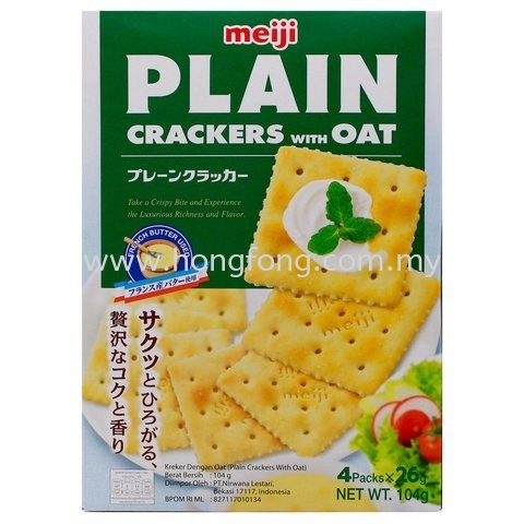 Meiji Plain Crackers-oat 104G