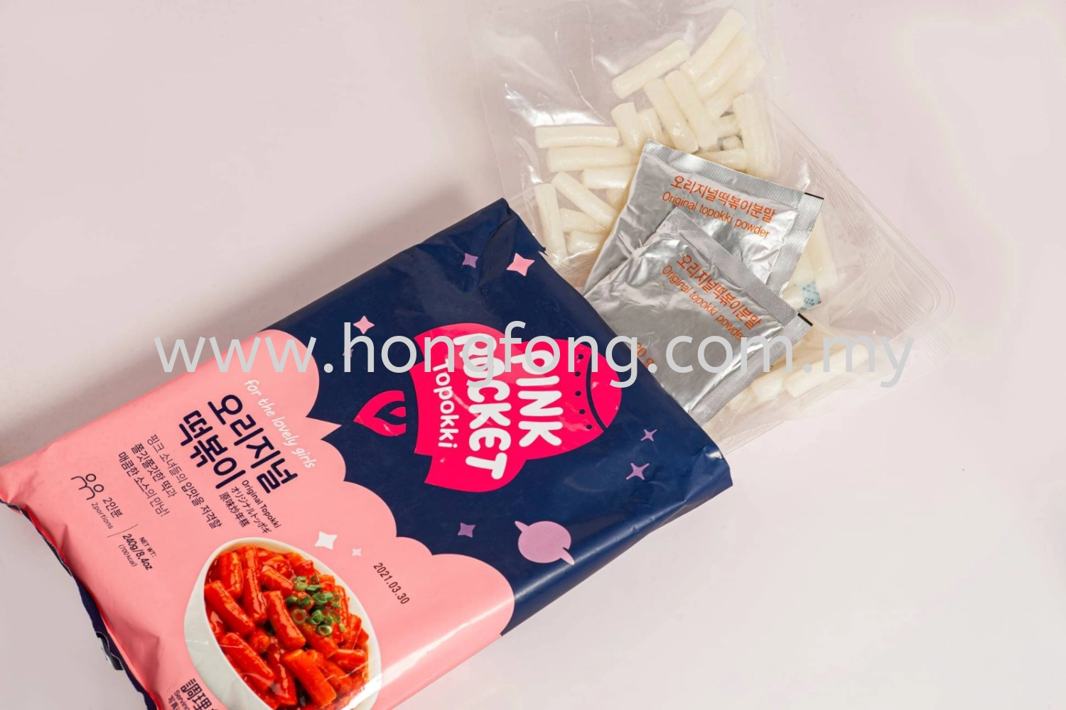 PINK ROCKET TOPOKKI POUCH 240G-ORIGINAL