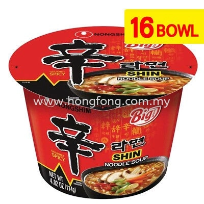 NONGSHIM MUSHROOM RAMEN BOWL 114G-korea version