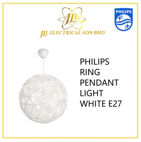 PHILIPS RING PENDANT LIGHT WHITE E27 