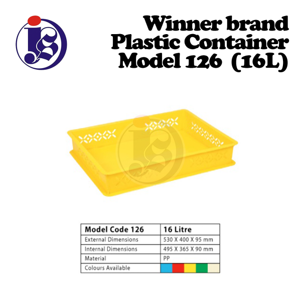 Winner Plastic Container Model 126 Plastic Container Others Selangor, Malaysia, Kuala Lumpur (KL), Seri Kembangan Supplier, Suppliers, Supply, Supplies | JS Kitchenware Sdn Bhd