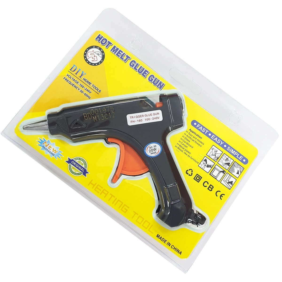 Hot Glue Gun - 100-240v 20w Hot Melt Glue Gun Professional Mini