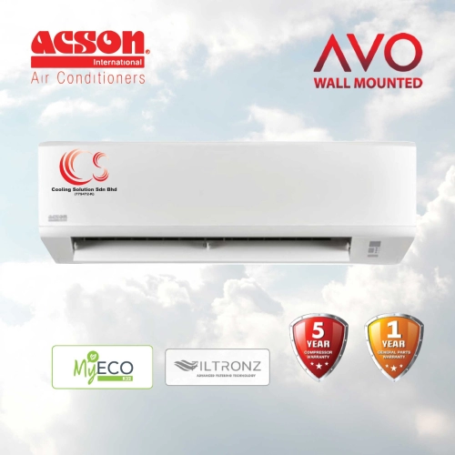 (A3WM10N) Acson Air Conditioner Non Inverter R32 1.0HP - 2.5HP + My Eco + Advance Filtering Technology (Deliver by seller within Klang Valley area) - Cooling Solution Sdn Bhd