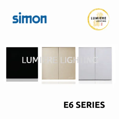 Simon Switch E6 Series Black/Champagne/White