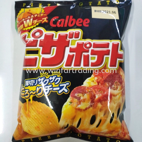 CALBEE PIZZA POTATO CHIPS 63G 4901330580810