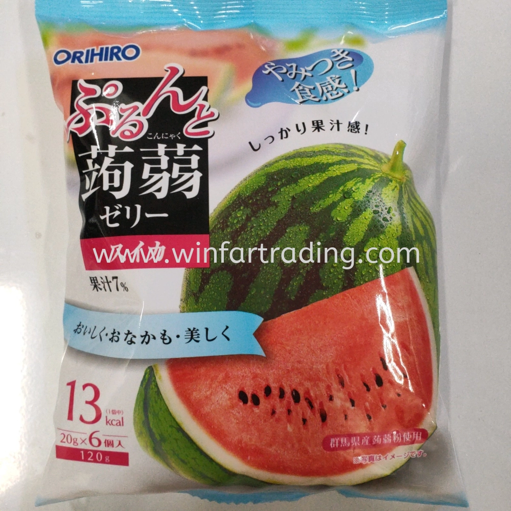 ORIHIRO KONJAK JELLY WATERMELON 6PES BC 4571157258478