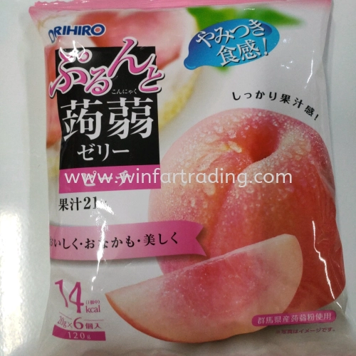 ORIHIRO KONJAK JELLY PEACH 6PES BC 4571157254333