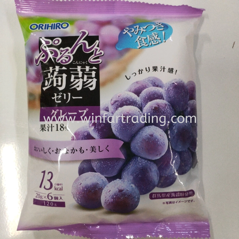 ORIHIRO KONJAK JELLY GRAPE 6PES BC 4571157254340