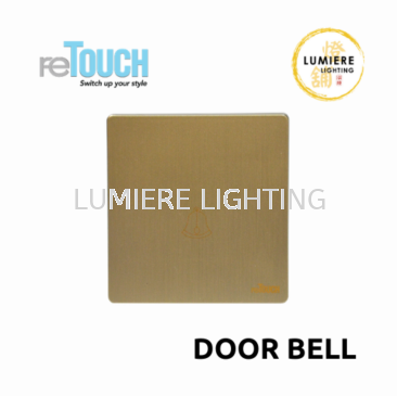 Retouch Switch Door Bell Texture Gold