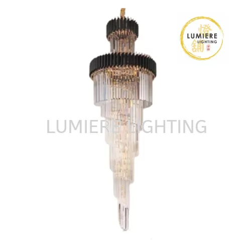 Crystal Double Ceiling Pendant Light 12696