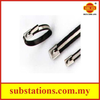 Semi Coated Stainless Steel Cable Ties Ball Lock Type