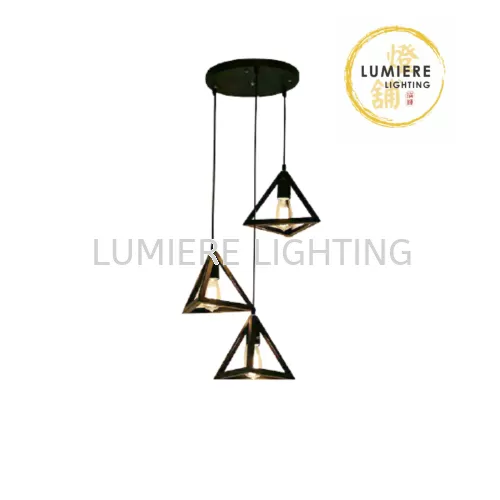 Triangle 3 in 1 Pendant Light