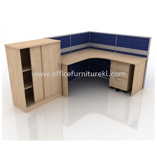 CLUSTER OF 1 OFFICE PARTITION WORKSTATION 22 -  Partition Workstation Dataran Prima | Partition Workstation Taman Sea | Partition Workstation Bandar Mahkota Cheras