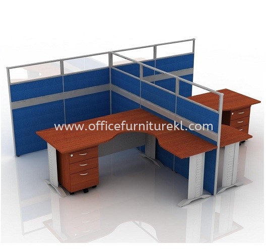 CLUSTER OF 2 OFFICE PARTITION WORKSTATION - Partition Workstation Ara Damansara | Partition Workstation Oasis Ara Damansara | Partition Workstation Sri Hartamas