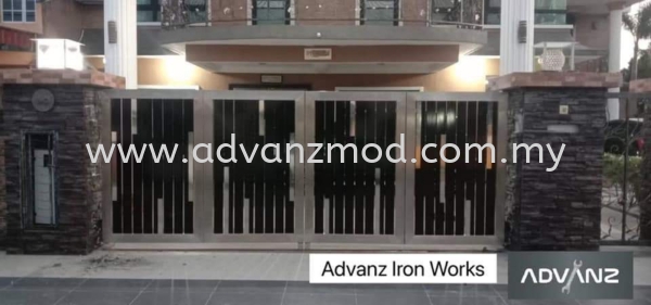 Stainless Steel Gate With 4 inch Frame  Stainless Steel Gate With Aluminium Panel Selangor, Malaysia, Kuala Lumpur (KL), Puchong Supplier, Supply, Supplies, Retailer | Advanz Mod Trading