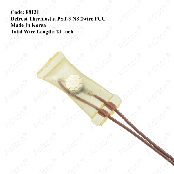 (Out of Stock) Code: 88131 Defrost Thermostat PST-3 N8 2wire PCC Defrost Thermostat Refrigerator Parts Melaka, Malaysia Supplier, Wholesaler, Supply, Supplies | Adison Component Sdn Bhd