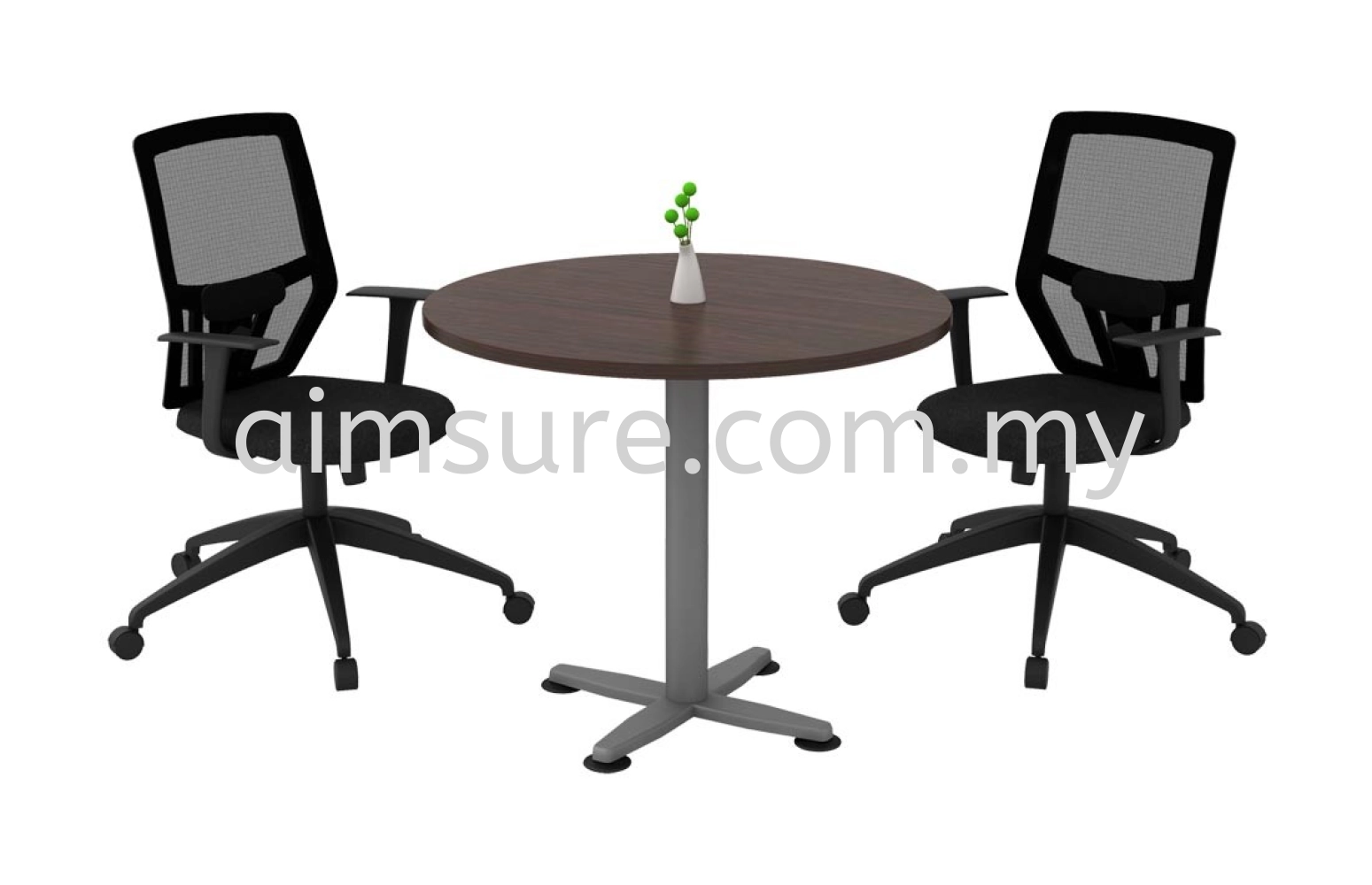 Round discussion table with star leg AIM90QR