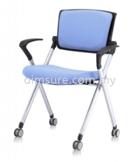 Foldable chair with armrest and cushion AIM448