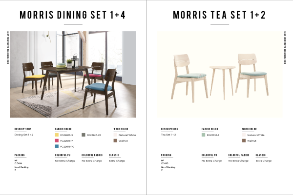 Morris dining set 1+4 Wood Dining Table Dining Melaka, Malaysia Supplier, Suppliers, Supply, Supplies | GOODMARK FURNITURE CENTRE SDN BHD