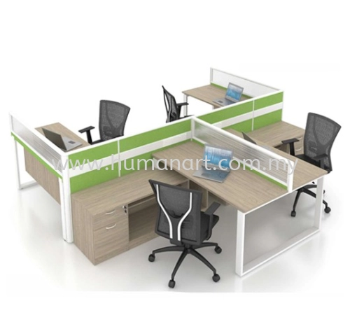 CLUSTER OF 4 OFFICE PARTITION WORKSTATION - damansara intan | pj seksyen 16 | taman desa keramat