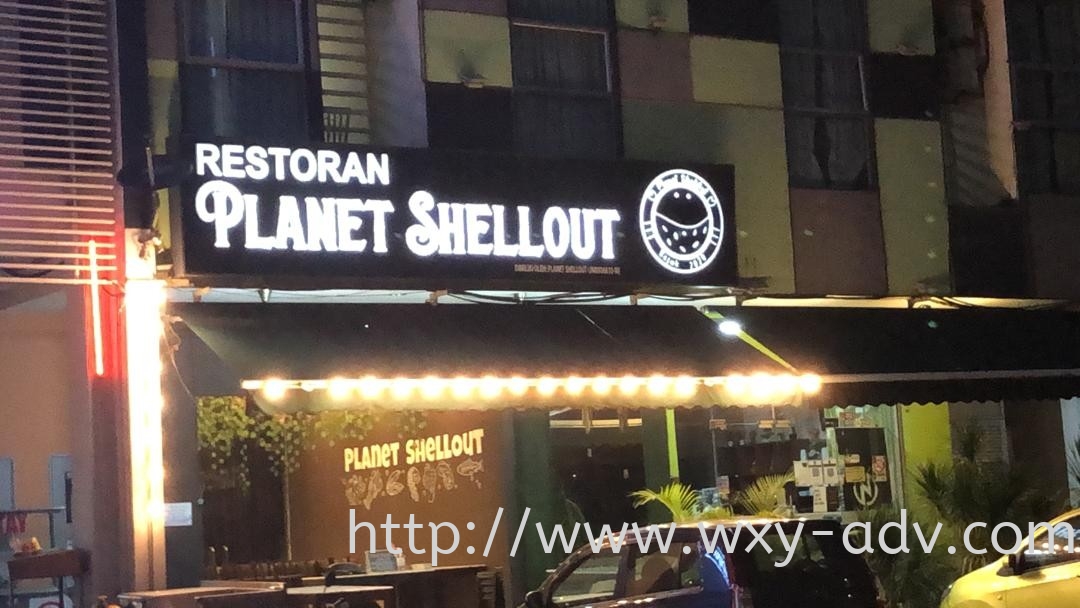 Planet Shellout Lightbox Signboard Light Box Johor Bahru Jb Malaysia Advertising Printing Signboard Design Xuan