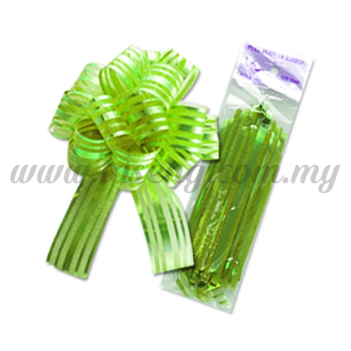 30mm Pull Flower Ribbon - Lime Green 1 Piece (RB-1PF30-LG)