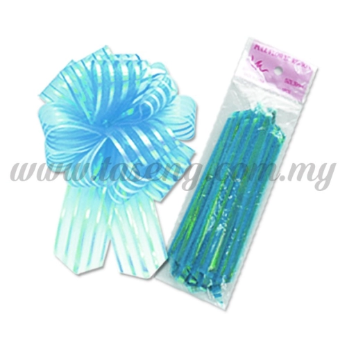 30mm Pull Flower Ribbon - Light Blue 1 Piece (RB-1PF30-LB)