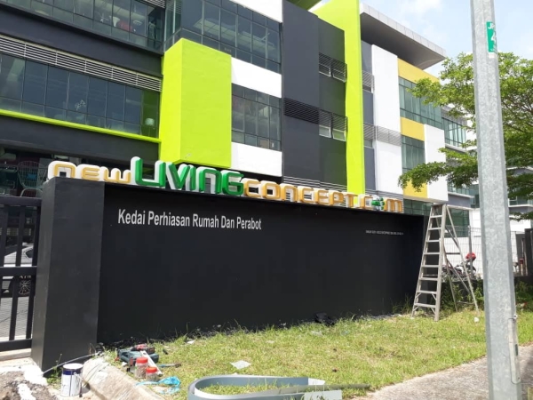 Factory signage-3D Lettering aluminium box up with LED backlit lighting Signboard Johor Bahru JB Malaysia LED Displayboard, Signboard Design | VETER SIGN SDN BHD