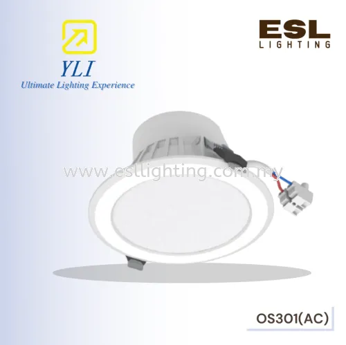 YLI OS 301 (AC) 10W OASIS 01 Series Recessed Ceiling Mounted Round LED Downlight