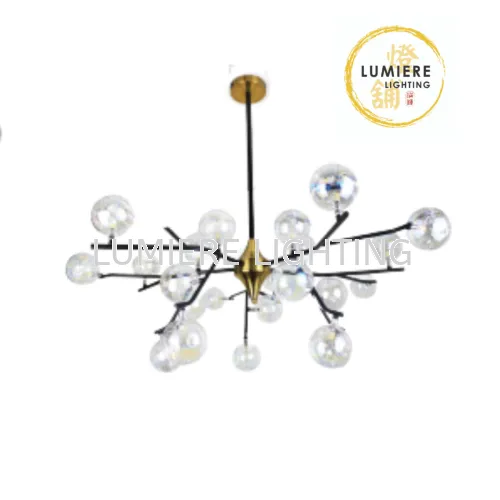 Nordic Gold Rainbow Bubble Pendant Light 6069-25