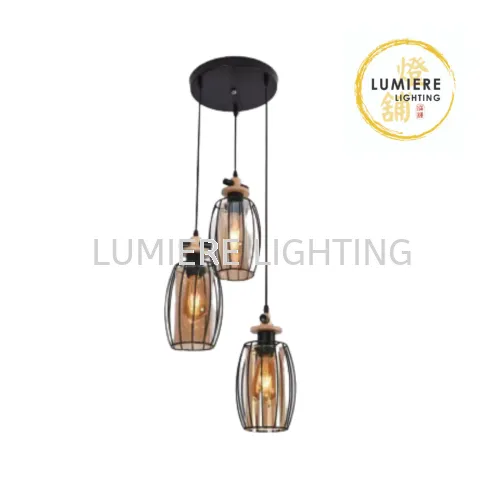 Simple 3 in 1 Pendant Light 3609-3H