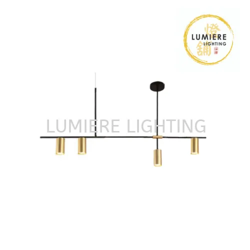 Nordic Gold Minimalist Design Pendant Light 5271-4H