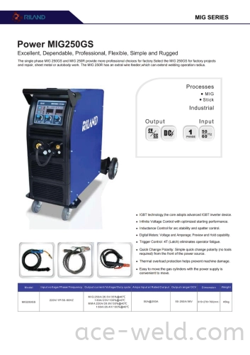 Riland Power MIG 250GS